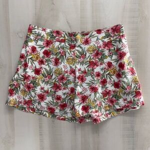 RALPH LAUREN denim & supply floral cotton stretch shorts m pink boho